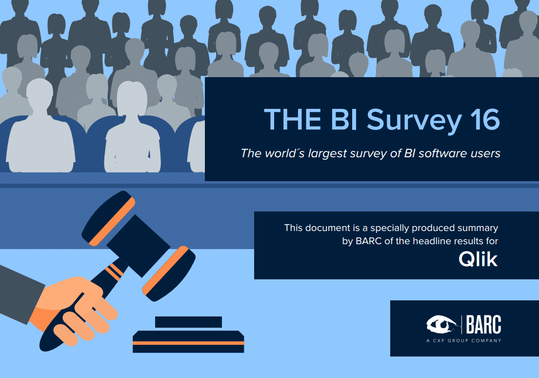 Barc survey 2016, Qlik Sense, Qlik analytics, qlik revieuw, qlik research, business intelligence, qlik studie, qlik study, qlik sense onderzoek, qlik onderzoek, BARC BI Survey