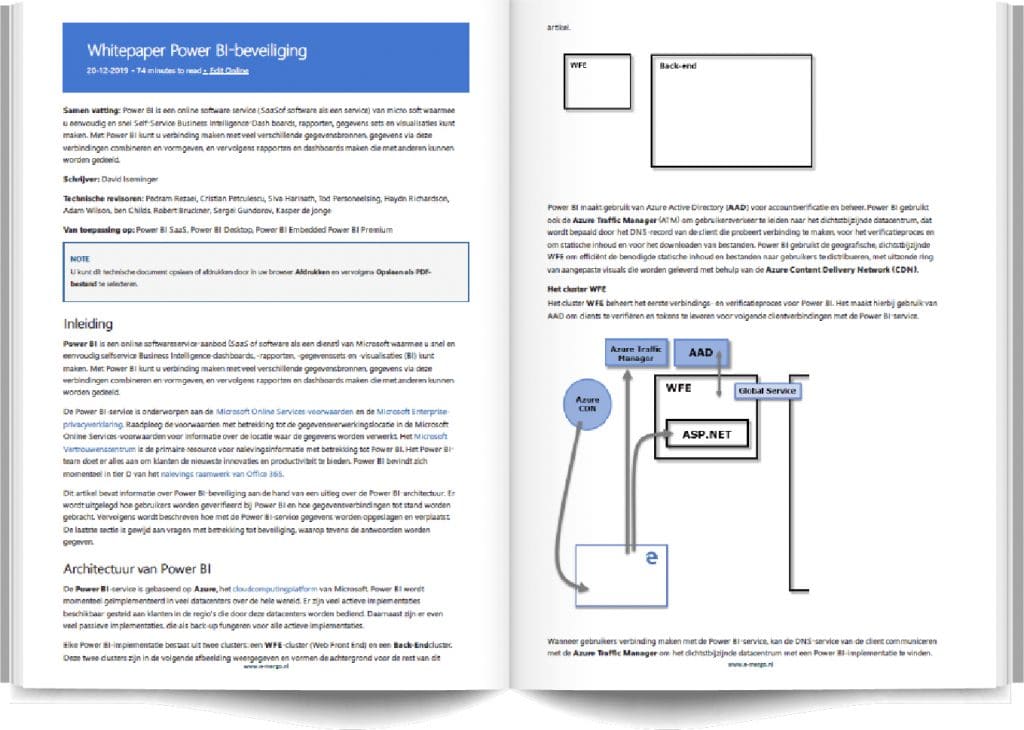 power bi, ebook, power bi beveiliging, microsoft, microsoft power bi, architectuur, whitepaper, whitepaper power bi