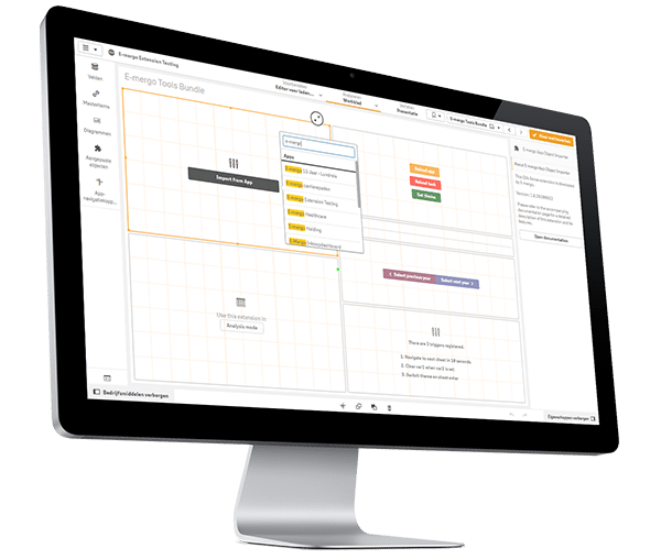 qlik sense extensions, qlik sense, qlik extensie, e-mergo tools bundle, e-mergo.nl