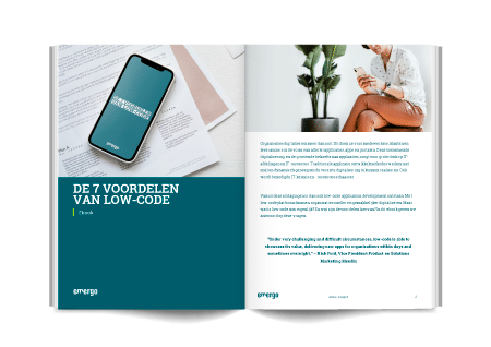 low-code, ebook, de 7 voordelen, low-code applicatie, low-code platform