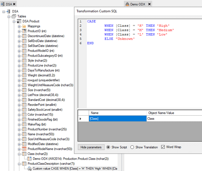 case statemet, TimeXtender, Field Transformation